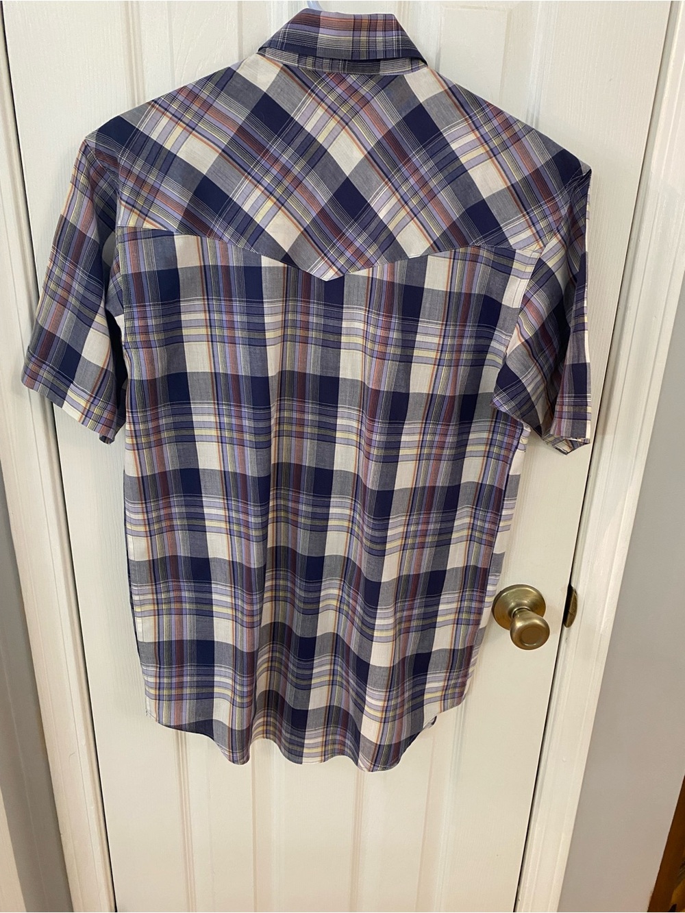 Vintage Ely Cattleman Pearl Snap Plaid Western Cowboy Shirt Short Sleeve Small - Picture 5 of 5